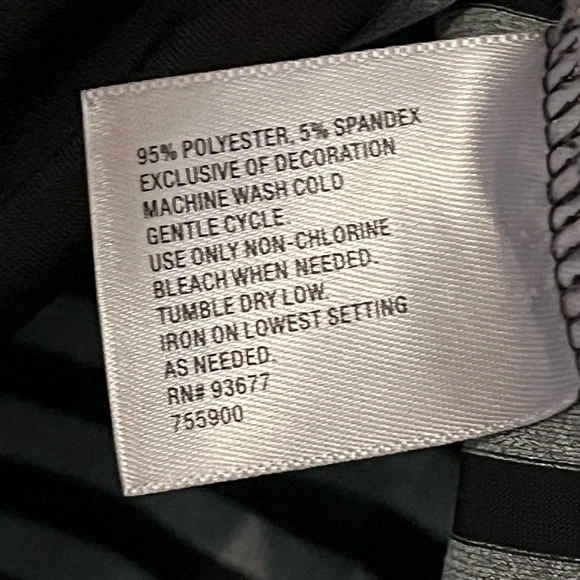 Worthington Black & Gray Fitted Ruffled Blouse – Medium - Picture 8 of 12